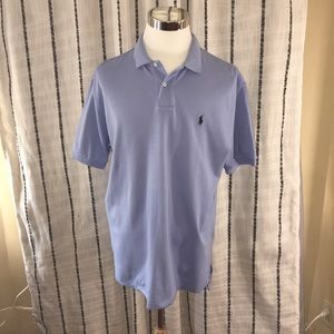RALPH LAUREN BLUE POLO SHIRT SZ L